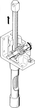 Cric à crémaillère - Nippon Gear - en acier