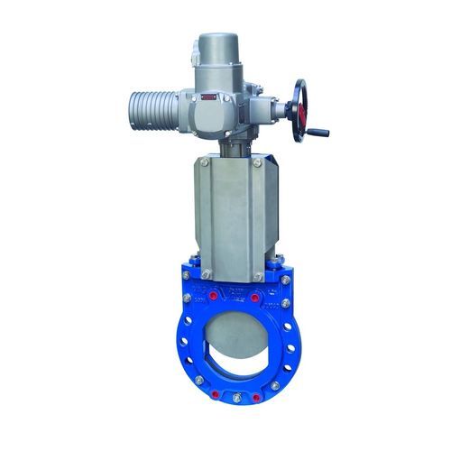 Vanne à guillotine - ZETA® - VAG-Group - à commande électrique / d'arrêt / pour eaux usées