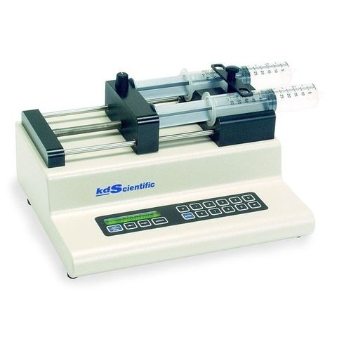 Pompe à perfusion - 0.01 - 140 ml | KDS 200 - KDS - à deux seringues / pour produits chimiques / à moteur pas à pas