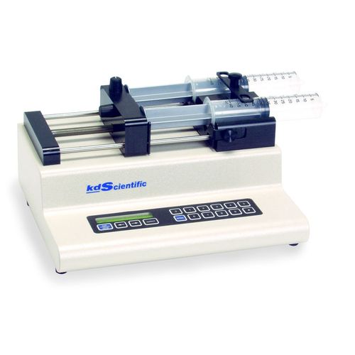 Pompe à perfusion - 0.01 - 140 ml | KDS 210 - KDS - à deux seringues / pour produits chimiques / à moteur pas à pas