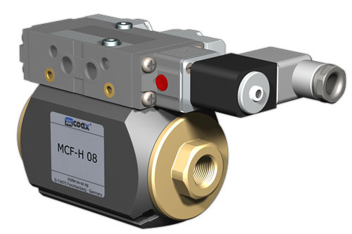 Vanne pour gaz neutre - MCF-H 08 - Müller co ax GmbH - de commutation / coaxiale