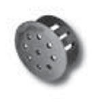 Bouchon rond - PLV Series - West Coast Lockwasher - non fileté / en nylon / d'évent