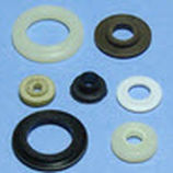 Rondelle isolante - 5607 / M / 9111 / SW Series - West Coast Lockwasher - épaulée / plate / en nylon