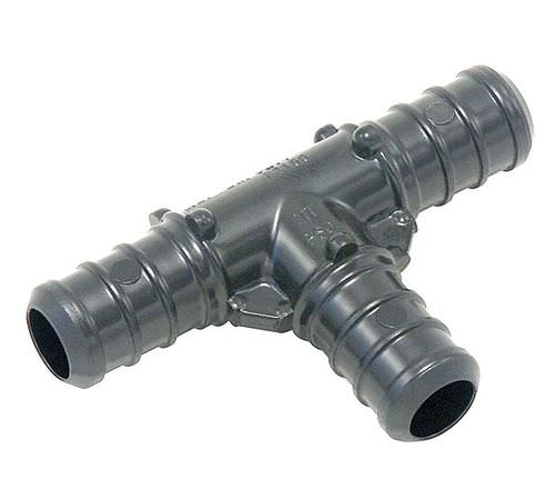 Raccord pneumatique - 1/2" - Watts Water Technologies - cannelé / en T / en plastique