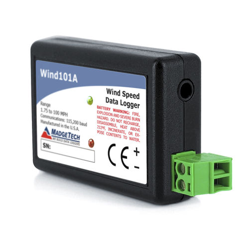 Enregistreur de données d'impulsions - Wind101A - MadgeTech - avec interface PC / sans écran / pour capteur météorologique