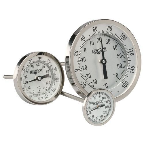 Thermomètre bimétallique - 100  - NOSHOK - à cadran / à insertion / industriel