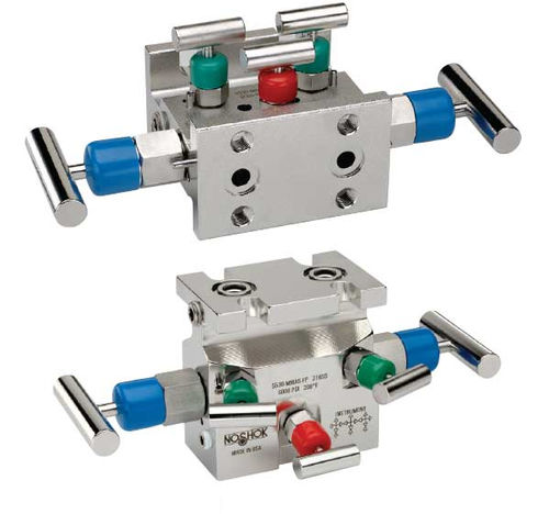 Manifold 5 voies - 5530 - NOSHOK - en inox / d'isolement / à bride