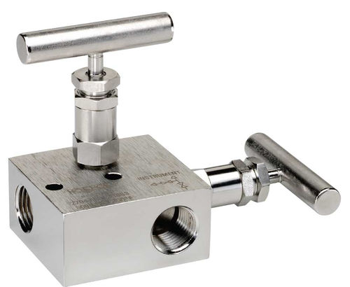 Manifold 2 voies - 2 series - NOSHOK - en acier inoxydable