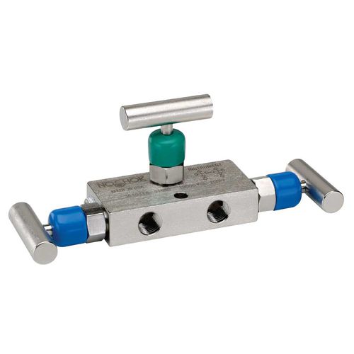 Manifold 3 voies - 3 series - NOSHOK - en acier inoxydable / d'isolement