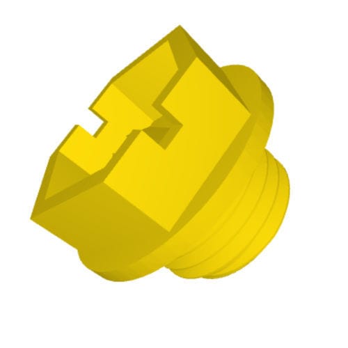 Bouchon hexagonal - TA series - DBI Plastics - fileté / en plastique / de masquage