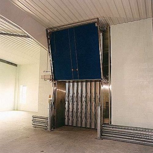 Porte coulissante verticale - MV1001K - DAN-doors - en métal / pour chambre froide / industrielle
