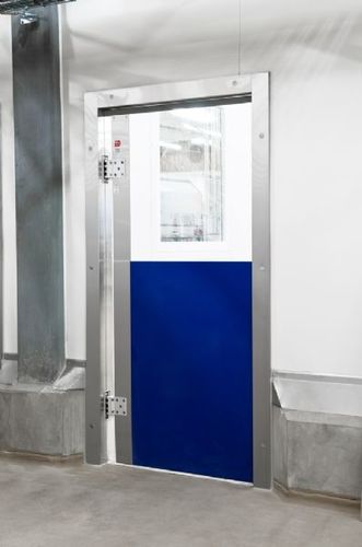 Porte battante - ML0051B - DAN-doors - en polycarbonate / pour l'industrie agroalimentaire / industrielle