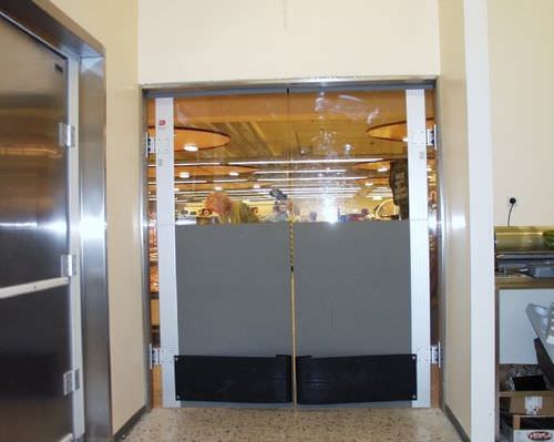 Porte battante - ML0052B - DAN-doors - en polycarbonate / pour l'industrie agroalimentaire / industrielle
