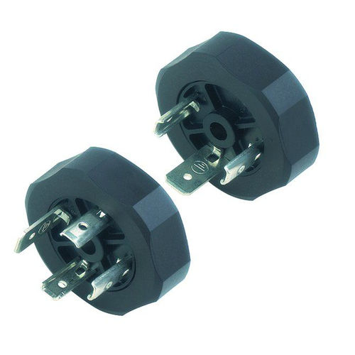 Connecteur d'alimentation électrique - 210/A series - Franz Binder GmbH + Co. Elektrische Bauelemente KG - DIN / circulaire / mâle