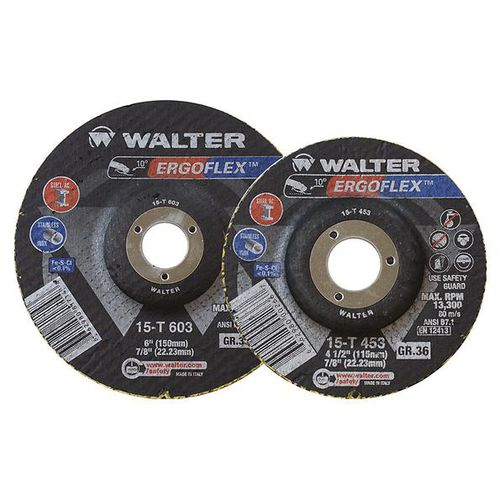 Meule de traitement de surface - ERGOFLEX™  - WALTER - plate / en inox