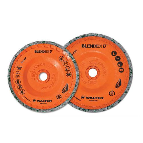 Disque abrasif pour finition - BLENDEX U™ - WALTER - pour ébavurage / de nettoyage / pour acier inoxydable