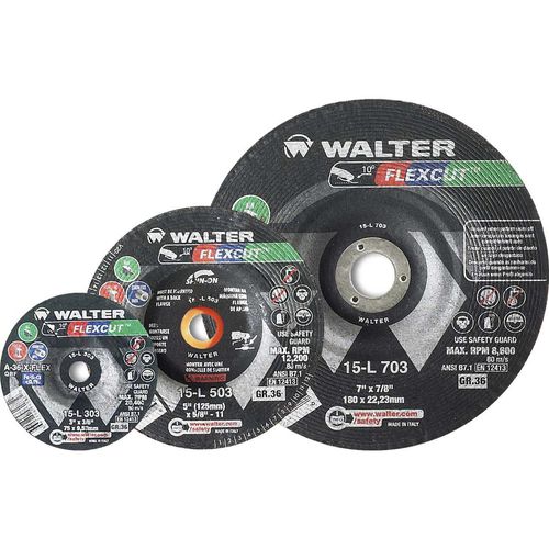 Meule de finition - FLEXCUT - WALTER - plate / alliage d'aluminium
