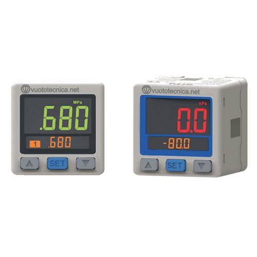 Pressostat-vacuostat numérique - 124010 - VUOTOTECNICA - électronique / NO / NF
