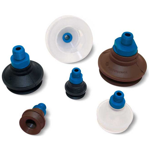 Ventouse à soufflet - 012219 - VUOTOTECNICA - en silicone / en caoutchouc / en aluminium anodisé