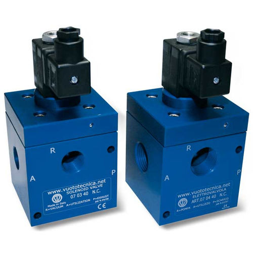 Électrovanne à commande directe - 070x40N series - VUOTOTECNICA - 3 voies / NF / NO