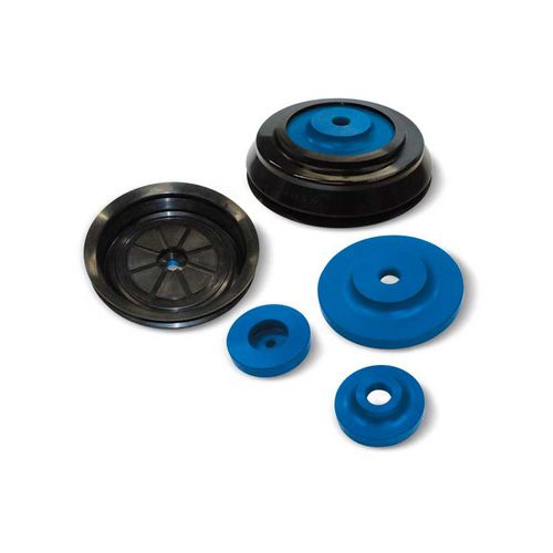 Ventouse pour vitre - 0115055 - VUOTOTECNICA - à soufflet / circulaire / en silicone