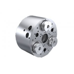 Mandrin de tournage motorisé - LS series - ITW Workholding - auto-centrant / à grande force de serrage / pour pièces à usiner