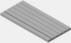 Plaque de bridage en T - Abbott Workholding - à rainure