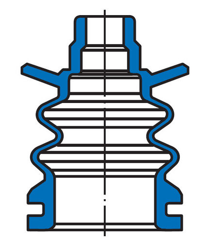 Soufflet rond - KDF - Simrit - en matière plastique / pour machine
