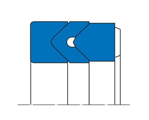 Joint d'étanchéité chevron - EK, EKV series - Simrit - en acier / V-ring / de piston