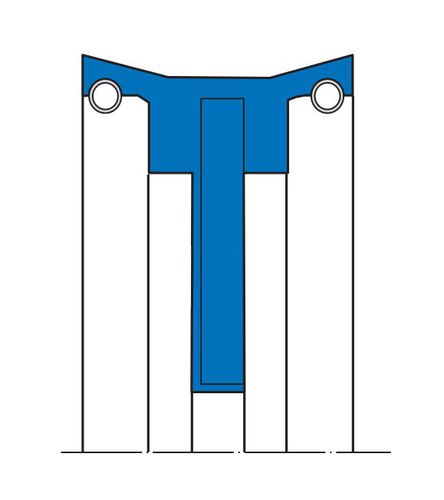 Joint à lèvre - TDUOH - Simrit - à ressort / en acier / de piston