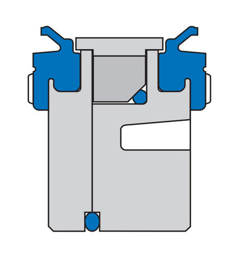 Joint d'étanchéité à lèvre - PNEUKO M 210 - Simrit - en aluminium / de piston / pneumatique