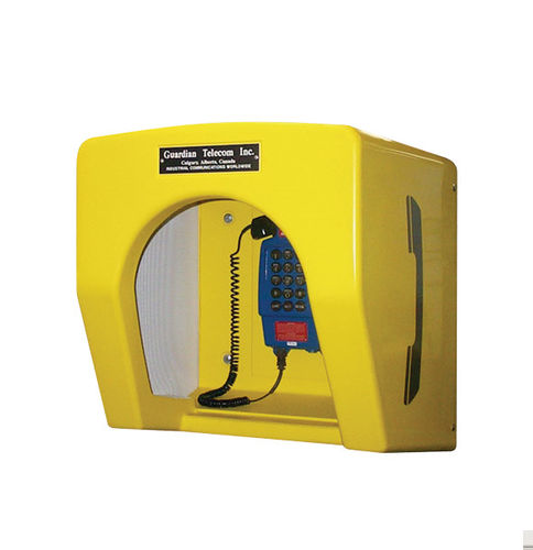 Cabine de téléphone - 8 - 23 dB | AB-1000 - Guardian Telecom - pour environnement bruyant / en plastique renforcé fibre de verre