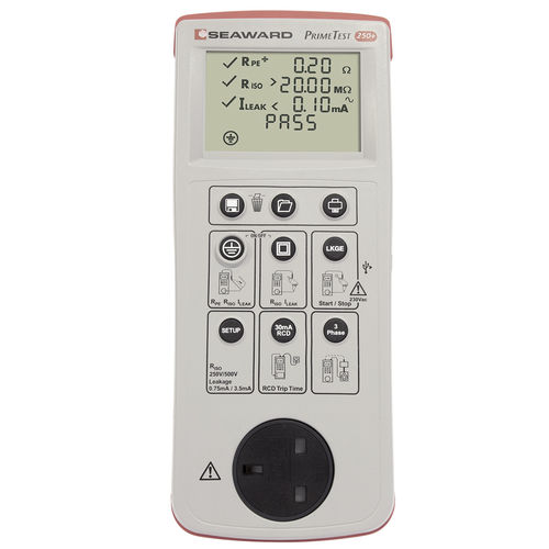Testeur PAT - PrimeTest 250+ - Seaward - de sécurité électrique / de continuité / portable