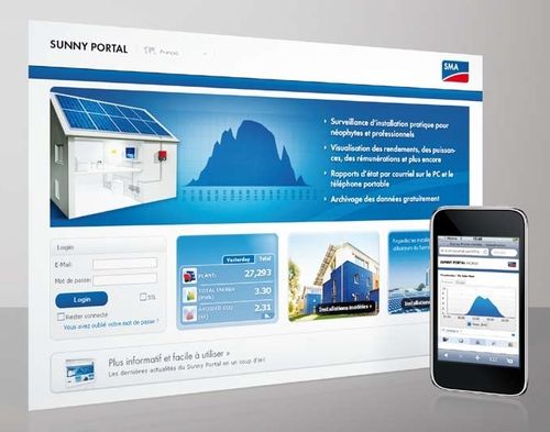 Logiciel de supervision - SUNNY PORTAL - SMA Regelsysteme - pour centrale solaire
