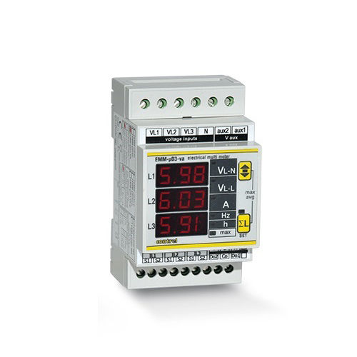 Appareil de mesure de tension - EMM-μD3VA  - Contrel elettronica - de courant / numérique / sur rail DIN