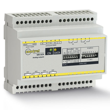 Module E/S analogique - MR-AO4 - Contrel elettronica - RS485 / à 4 sorties numériques / d'automatisation