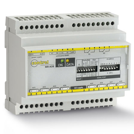 Module E/S analogique - MR-AO8 - Contrel elettronica - RS485 / à 8 sorties numériques / d'automatisation