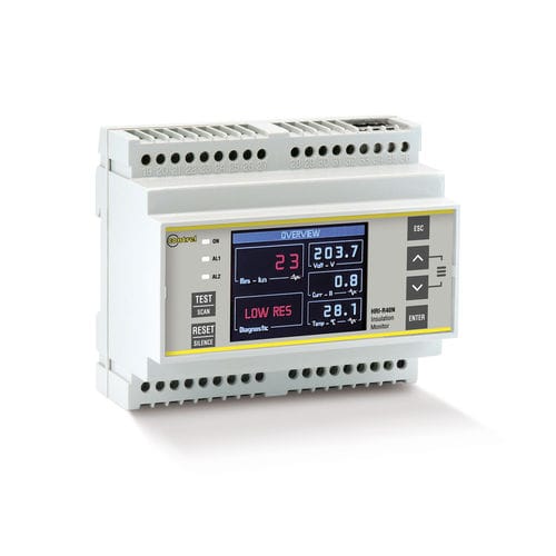 Contrôleur d'isolement RS485 - HRI-R40N - Contrel elettronica - avec localisation de défauts d'isolement / Modbus / RS485