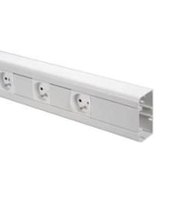 Goulotte de câblage - max. 165 x 55 mm | KUADRA series  - Elettrocanali - en PVC / moulure et plinthe
