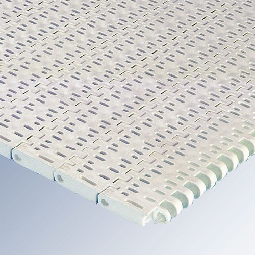 Bande de convoyeur modulaire - E30 series - Afher Eurobelt - perforée / en polypropylène / industrielle