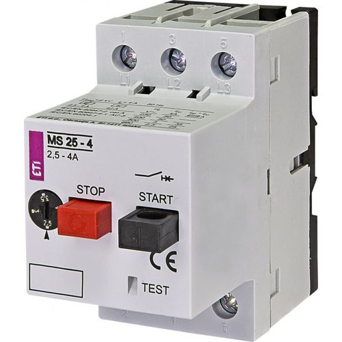 Disjoncteur de protection moteur - 004600080 - ETI - thermique / pour surcharge / contre les courts-circuits