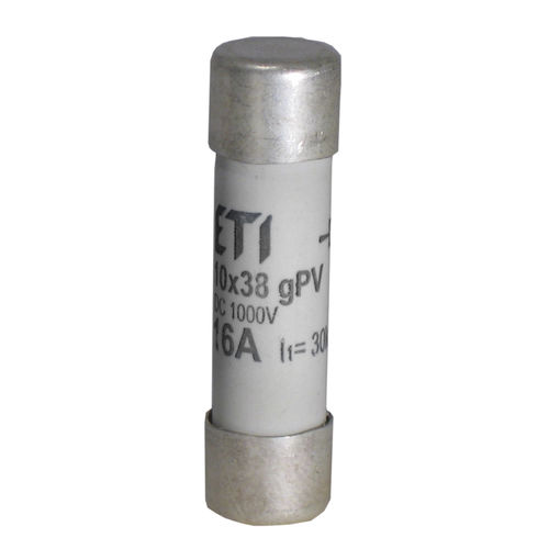 Fusible cylindrique - 002625065  - ETI - Classe gPV / 10x38 / pour applications photovoltaïques