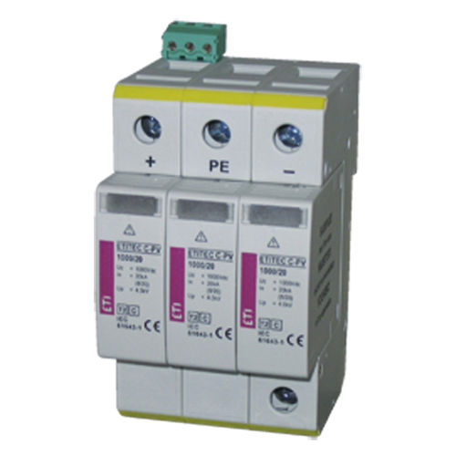 Parafoudre de type 2 - 002445223 - ETI - pour installation photovoltaïque / 2 pôles / sur rail DIN