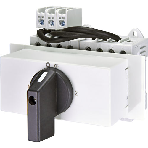 Commutateur-inverseur manuel - 004664201 - ETI - pour rail-DIN / 3 pôles