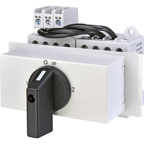 Commutateur-inverseur manuel - 004664202 - ETI - pour rail-DIN / 3 pôles