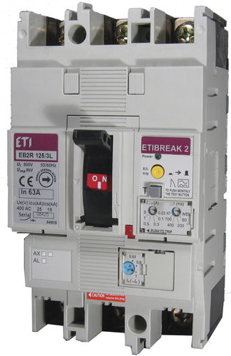 Dispositif différentiel à courant résiduel 4 pôles - 004671507 - ETI - modulaire / à boîtier moulé / sur rail DIN