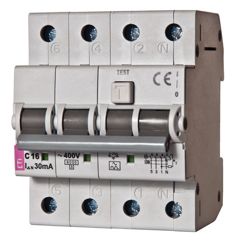 Dispositif différentiel à courant résiduel AC - 002174511 - ETI - 2 pôles / modulaire / à boîtier moulé