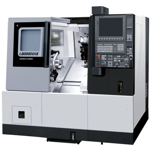 Tour CNC - LB2000 EX II - OKUMA EUROPE GMBH - horizontal / 12 outils / pour production de petites pièces