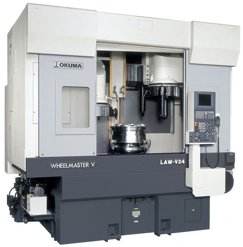 Tour CNC - LAW-V24 - OKUMA EUROPE GMBH - vertical / 4 axes / pour applications automobiles