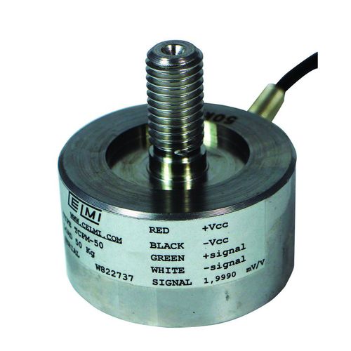 Capteur de force en compression - TCPM series  - Celmi - type bouton / par jauge de contrainte / de pesage
